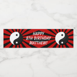 Vinho Rótulo da Garrafa de Água da Festa de aniversário