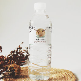 Vinho Rótulo da Garrafa de Água de Aniversário