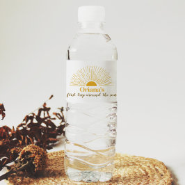 Vinho Rótulo da Garrafa de Água de Aniversário