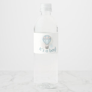 Vinho Rótulo da garrafa de água de balão de ar quente
