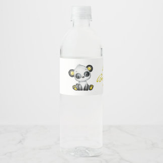 Vinho Rótulo da Garrafa de Água do Chá de fraldas do Urs