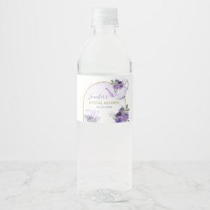 Vinho Rótulo da Garrafa de Água do Chá de panela Floral