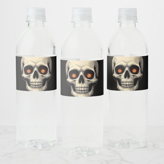 Vinho Rótulo da Garrafa de Água do Crânio - Halloween e  (Garrafas)