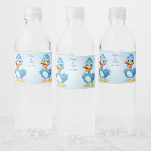 Vinho Rótulo da Garrafa de Água do Pato Azul