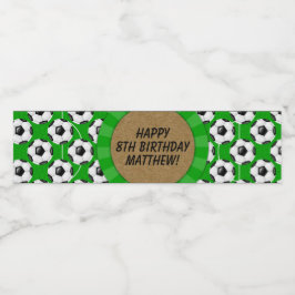 Vinho Rótulo da Garrafa de Água do Soccer Party