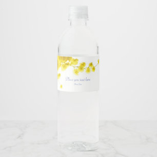 Vinho Rótulo da Garrafa de Água Mimosa