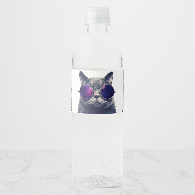 Vinho Rótulo da garrafa de água personalizada (8,25" x 2 (Frente)