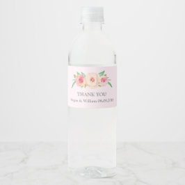 Vinho Rótulo da Garrafa Floral de Água, Cor-de-Água, Cor