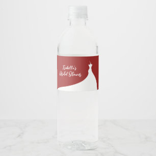 Vinho Rótulo da garrafa vermelha de água do Chá de panel
