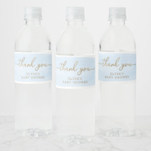 Vinho Rótulo de Favor da Garrafa de Água Azul