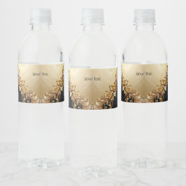 Vinho Rótulo de Garrafa de Água com Enfeites Florais Dou