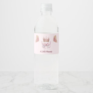 Vinho Rótulo de Garrafa de Água Coroa da Princesa Rosa R