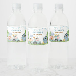 Vinho Rótulo de Garrafa de Água de Fazenda, Animais de C
