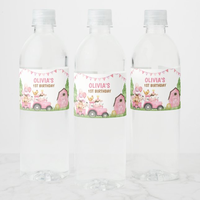 Vinho Rótulo de Garrafa de Água de Fazenda, Animais de C (Garrafas)