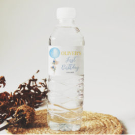 Vinho Rótulo de Garrafa de Água de Garoto Floral Balão