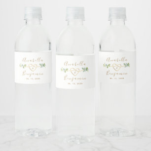 Vinho Rótulo de Garrafa de Água para Casamento com Eucal