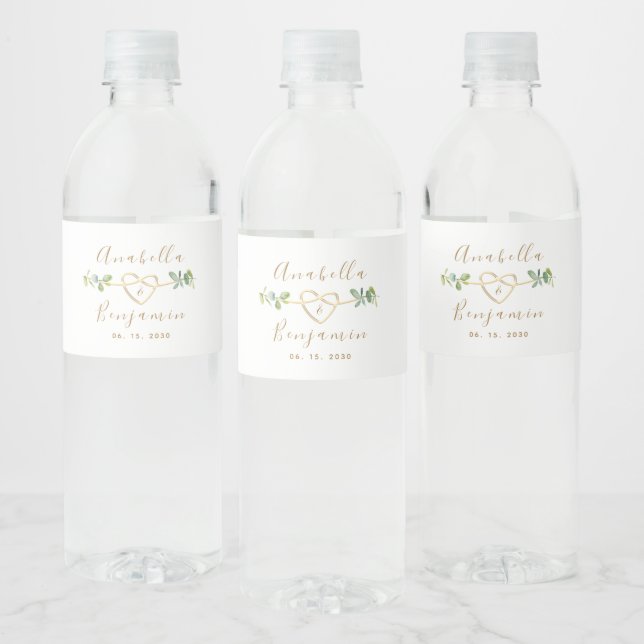 Vinho Rótulo de Garrafa de Água para Casamento com Eucal (Garrafas)