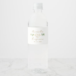 Vinho Rótulo de Garrafa de Água para Casamento com Eucal