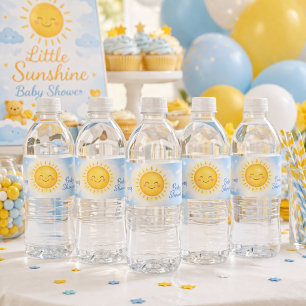 Vinho Rótulo de Garrafa de Água para Chá de Bebê Sol Céu