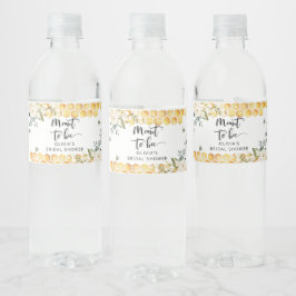 Vinho Rótulo de garrafa de água para chá de noiva Meant 