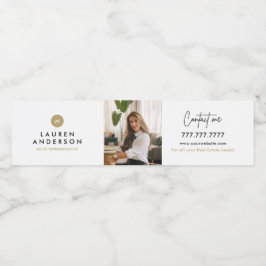 Vinho Rótulo de Garrafa de Água Promocional de Imóveis