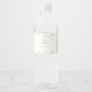 Vinho Rótulo de Garrafa de Água Verde
