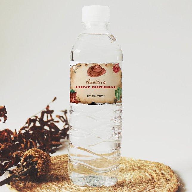 Vinho Rótulo de Garrafa de Aniversário do Rodeo Ocidenta (Criador carregado)