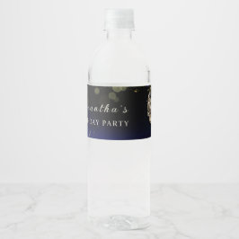 Vinho Rótulo de Garrafa para Festa de Máscaras Dourada E