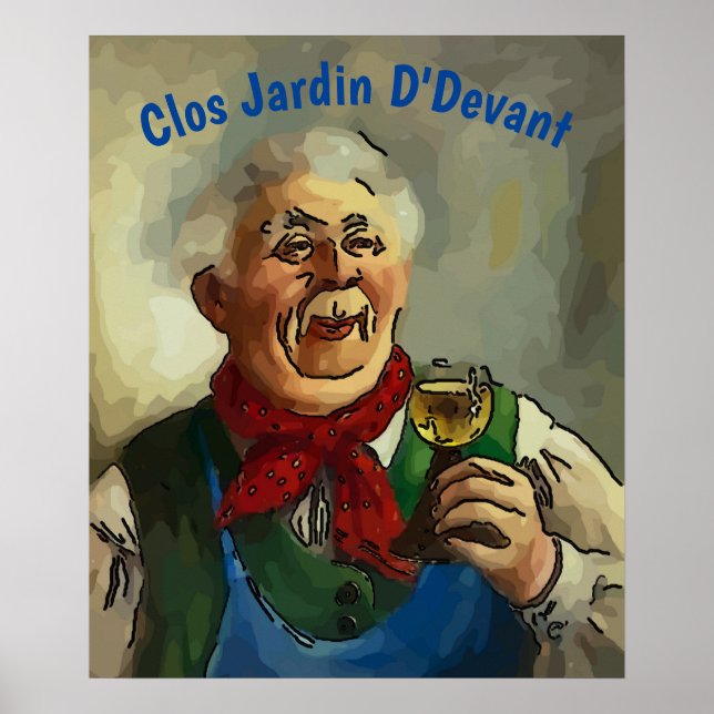 Vinho, texto de edição, Poster (Frente)