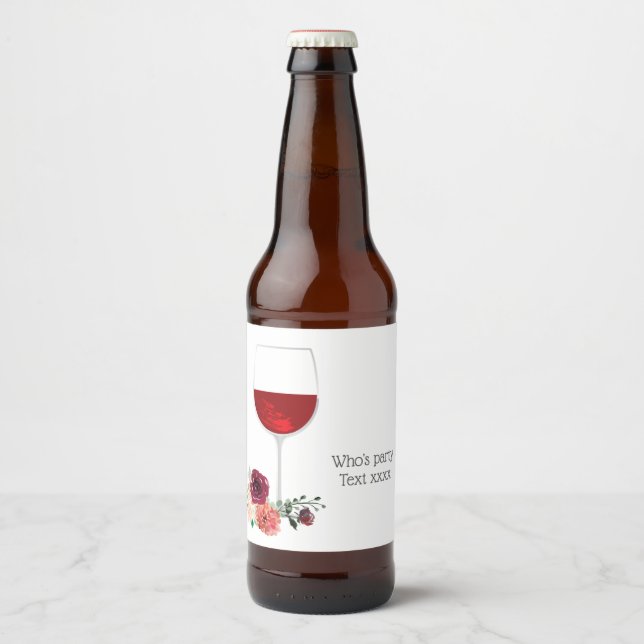 vinho tinto, aplausos aniversário Rótulo de Garraf (Frente)