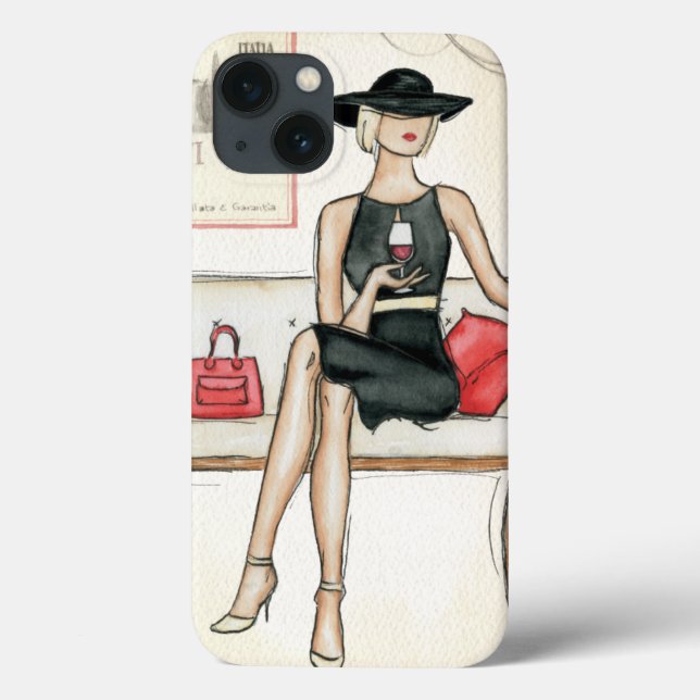 Vinho tinto do bebendo da mulher (Verso)