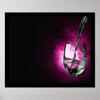 Vinho vaso - impressão roxo