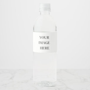 Vinho Vazio Rótulo da Garrafa de Água