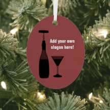 Vinho, vidro e saca-rolhas - Bebidas Motif, texto 