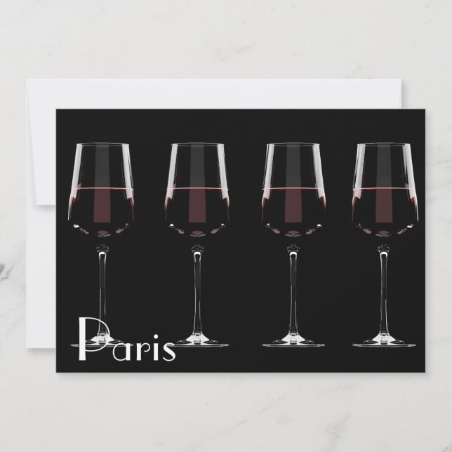 Vinhos com vinho tinto em preto (Frente)