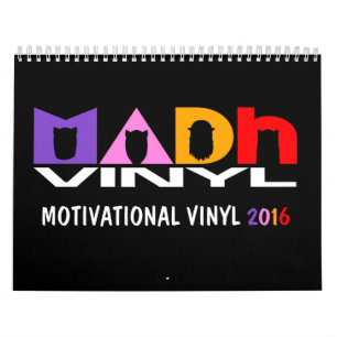 Vinil de MADh calendário de 12 meses