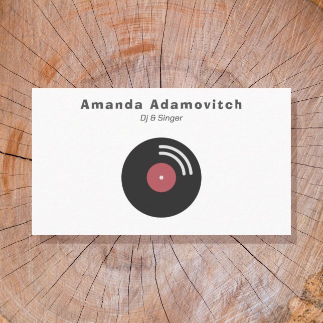 Vinil Record Cartão de visita (Vinyl Record Business Card)