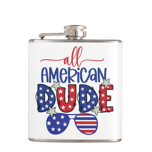 Vinil Wrapped Flask, 6 oz Cantil (Frente)