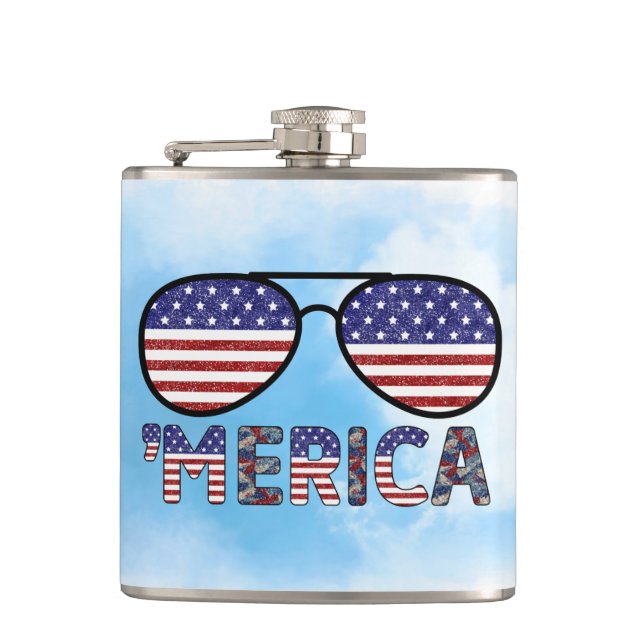 Vinil Wrapped Flask, 6 oz Cantil (Frente)