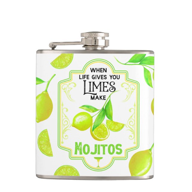Vinil Wrapped Flask, 6 oz Cantil (Frente)