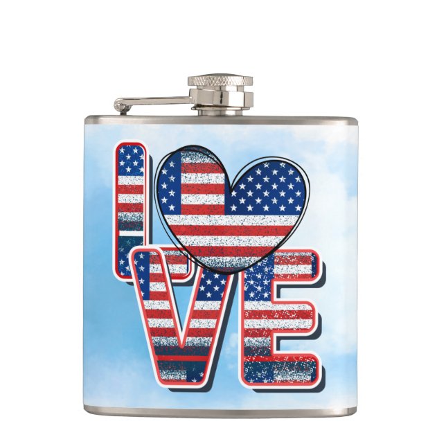 Vinil Wrapped Flask, 6 oz Cantil (Frente)