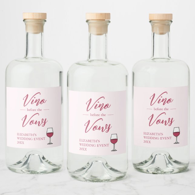 Vino Antes Do Chá de panela De Voos/Bachelorette (Garrafas)