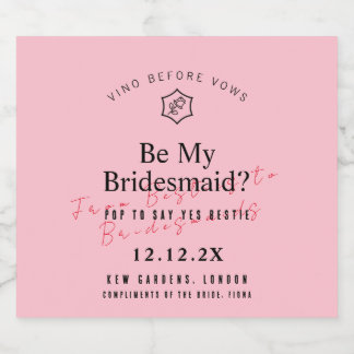 Vino Personalizado Antes da Rosa de Vows Inspirado