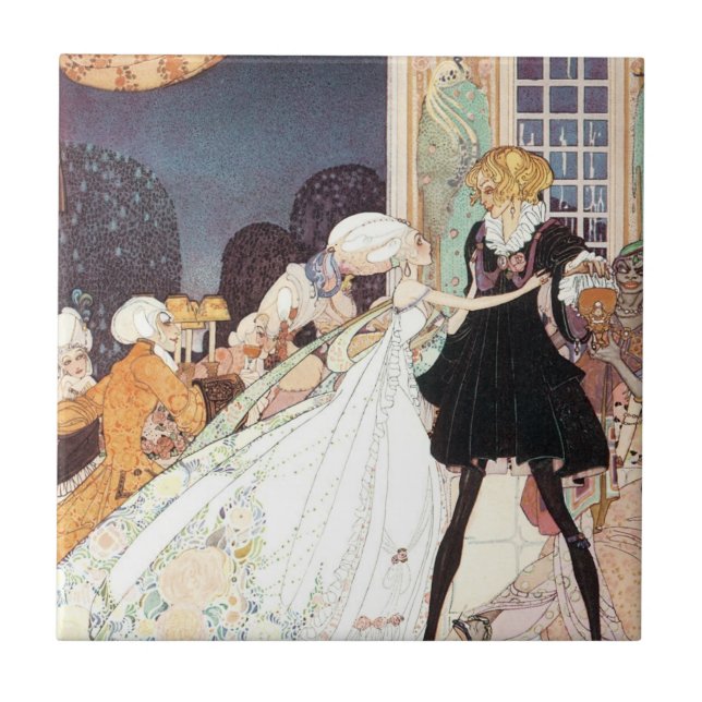 Vintage 12 princesas dançantes de Kay Nielsen (Frente)