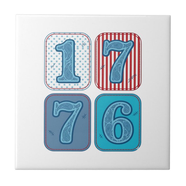 Vintage 1776 Remendo Patriótico (Frente)