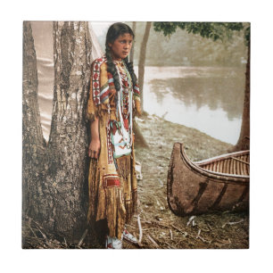 Vintage 1897 de Hiawatha do nativo americano de