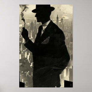 Vintage 1922 - Poster de carro do homem rico