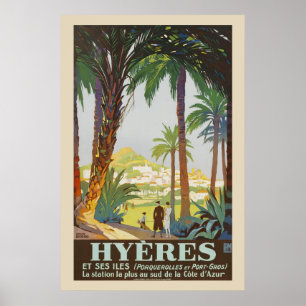 Vintage, 1925, Riviera - Hyeres Poster