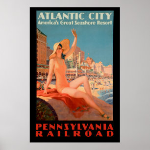 Vintage 1935 - Poster atlântico da cidade