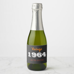 Vintage 1964 Edição limitada Rótulo de Vinho Espum